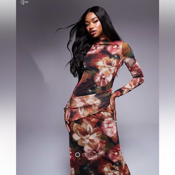ASOS Dresses & Skirts - Floral Long Sleeve Dress